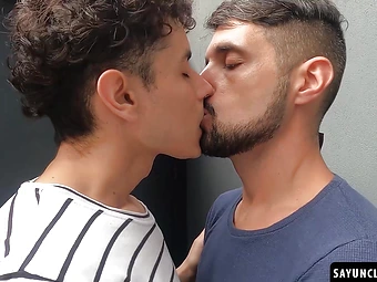Julian Shul plows his horny stepson Sebas Gold in his tight holes