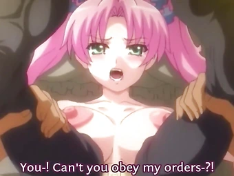anime girl orders servant to have sex with her