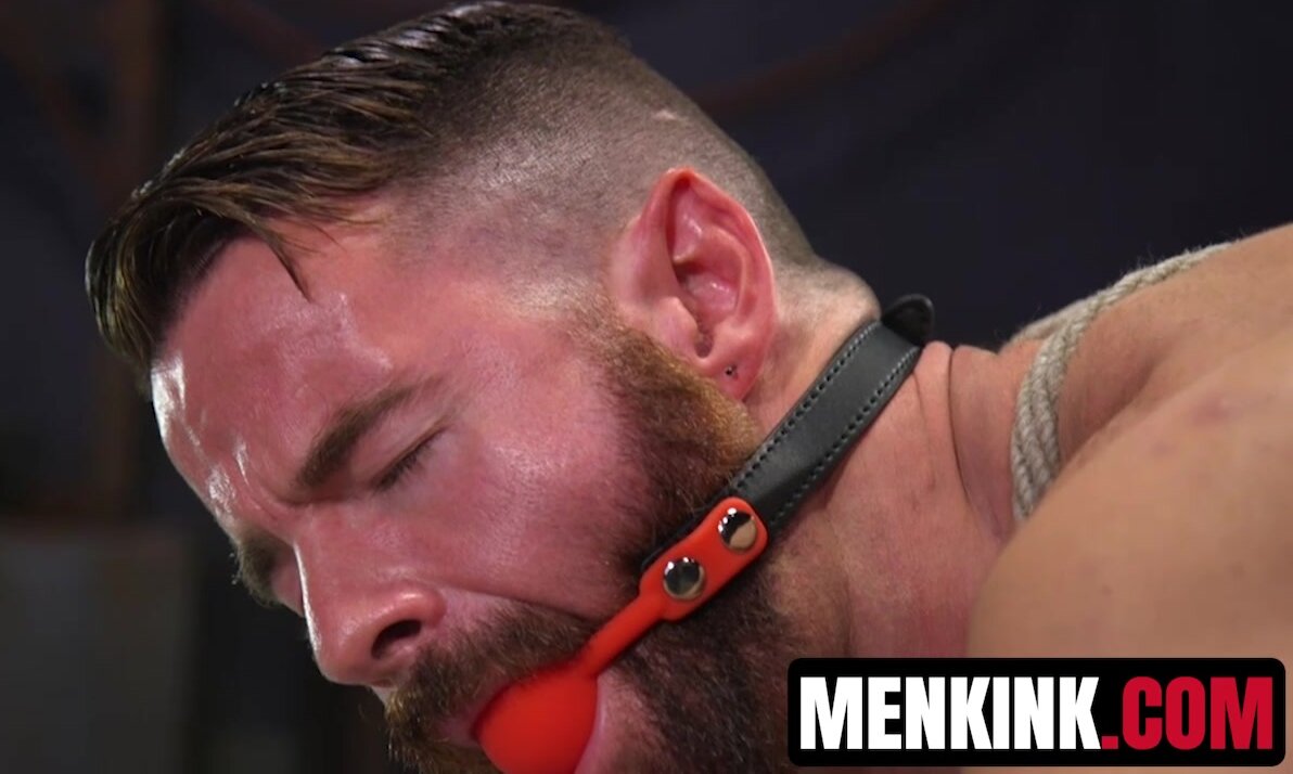 Irish hunk Brendan Patrick solo torments himself in nasty BDSM