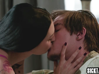 Hot big tits teen stepsister served wet pussy to her big dick stepbrother