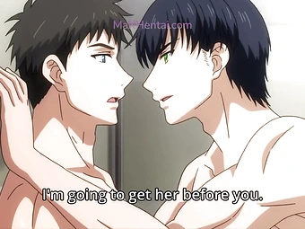 Caught in the Men's Locker Room: Pussy Fingering with Shaking Orgasm (Hentai)